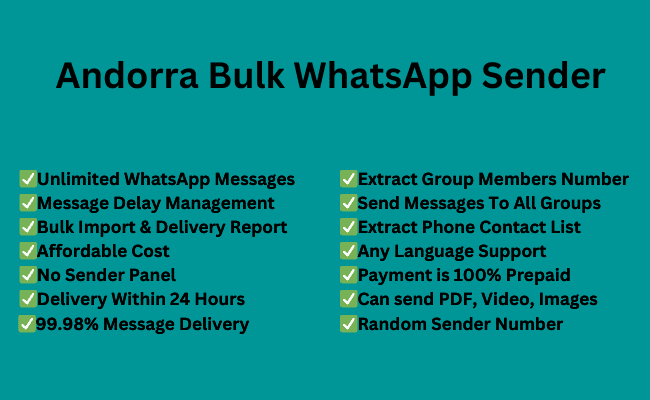 Andorra Bulk WhatsApp Sender