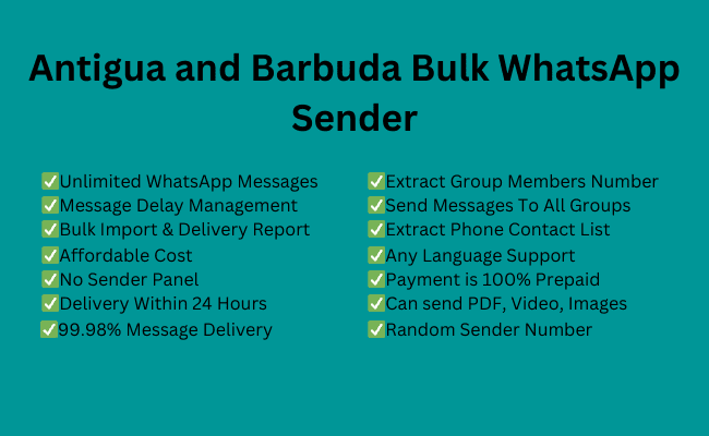 Antigua and Barbuda Bulk WhatsApp Sender