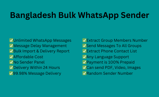 Bangladesh Bulk WhatsApp Sender