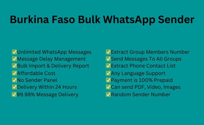 Burkina Faso Bulk WhatsApp Sender