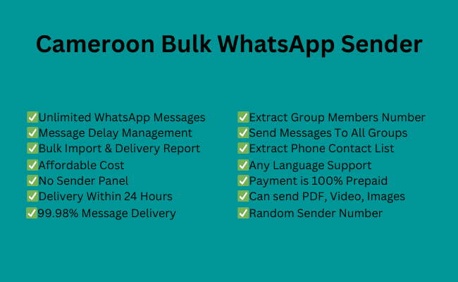 Cameroon Bulk WhatsApp Sender