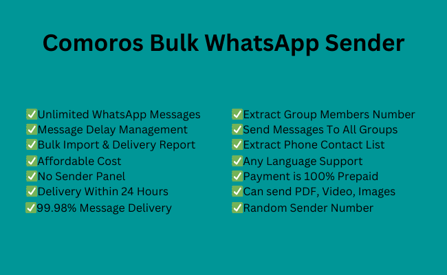 Comoros Bulk WhatsApp Sender