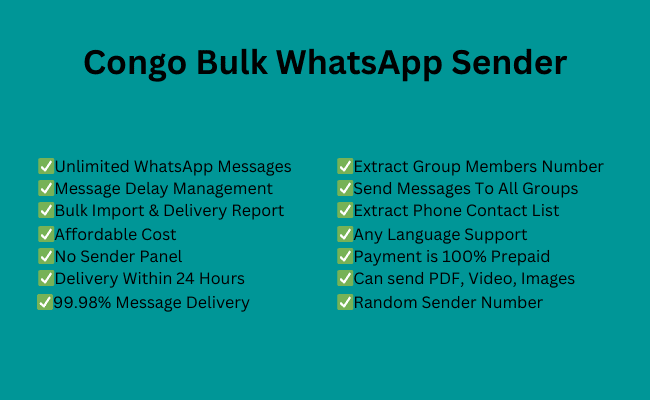 Congo Bulk WhatsApp Sender