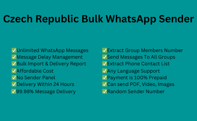 Czech Republic Bulk WhatsApp Sender