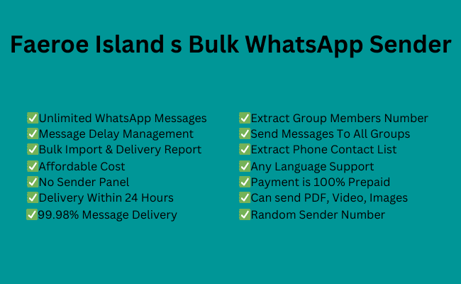 Faeroe Island s Bulk WhatsApp Sender