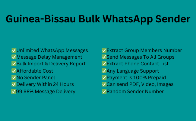 Guinea-Bissau bulk whatsapp sender