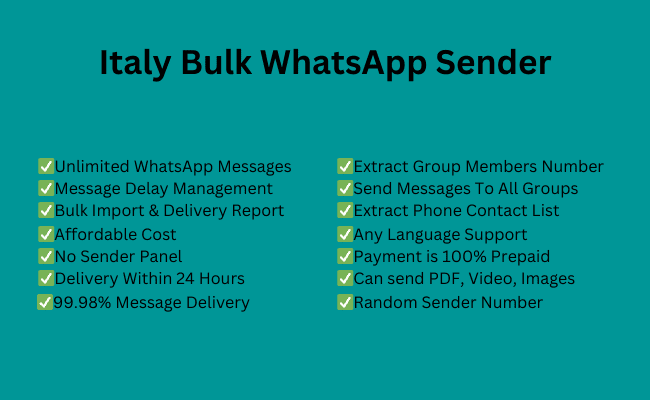 Italy Bulk WhatsApp Sender