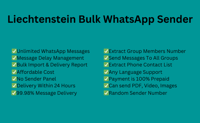 Liechtenstein bulk whatsapp sender