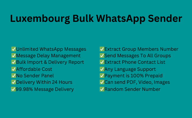 Luxembourg bulk whatsapp sender