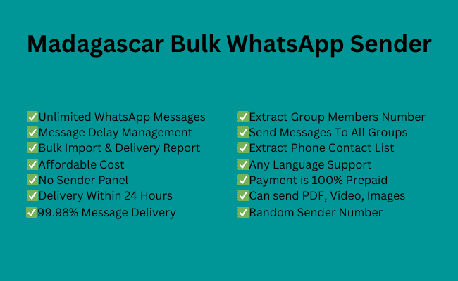 Madagascar bulk whatsapp sender