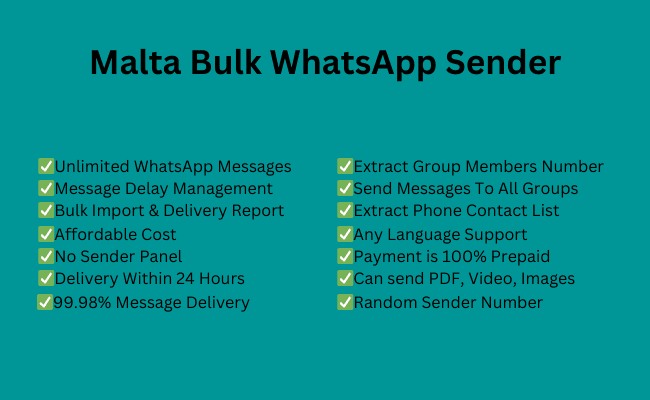 Malta bulk whatsapp sender