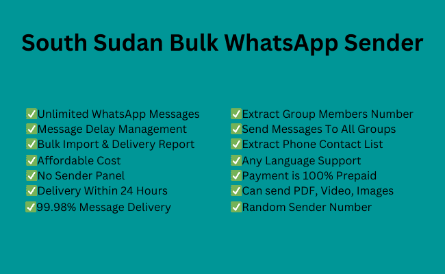 South Sudan bulk whatsapp sender